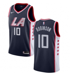 Men's Nike Los Angeles Clippers #10 Jerome Robinson Swingman Navy Blue NBA Jersey - City Edition