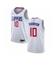 Men's Nike Los Angeles Clippers #10 Jerome Robinson Swingman White NBA Jersey - Association Edition