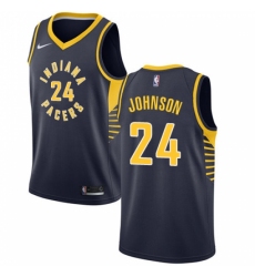 Youth Nike Indiana Pacers #24 Alize Johnson Swingman Navy Blue NBA Jersey - Icon Edition