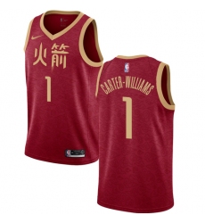 Youth Nike Houston Rockets #1 Michael Carter-Williams Swingman Red NBA Jersey - 2018 19 City Edition