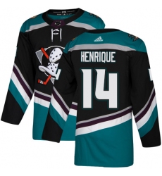 Youth Adidas Anaheim Ducks #14 Adam Henrique Authentic Black Teal Third NHL Jersey