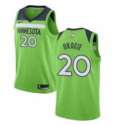 Men's Nike Minnesota Timberwolves #20 Josh Okogie Swingman Green NBA Jersey Statement Edition