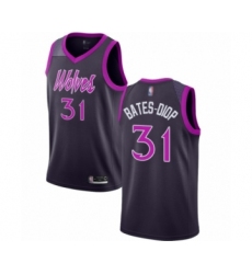 Men's Minnesota Timberwolves #31 Keita Bates-Diop Authentic Purple Basketball Jersey - City Edition