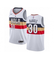 Men's Nike New Orleans Pelicans #30 Julius Randle White Swingman Jersey - Earned Edition