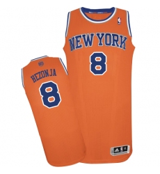Youth Adidas New York Knicks #8 Mario Hezonja Swingman Orange Alternate NBA Jersey