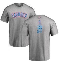 NBA Nike Oklahoma City Thunder #5 Devon Hall Ash Backer T-Shirt