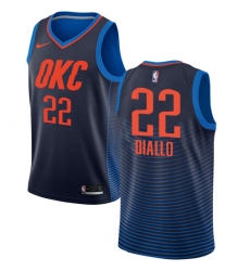 Women's Nike Oklahoma City Thunder #22 Hamidou Diallo Swingman Navy Blue NBA Jersey Statement Edition