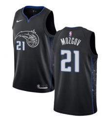 Men's Nike Orlando Magic #21 Timofey Mozgov Swingman Black NBA Jersey - City Edition