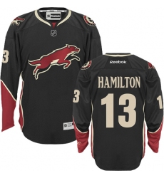 Women's Reebok Arizona Coyotes #13 Freddie Hamilton Authentic Black Third NHL Jersey