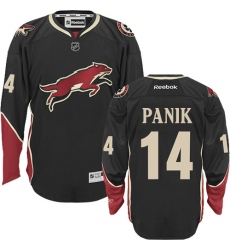 Men's Reebok Arizona Coyotes #14 Richard Panik Authentic Black Third NHL Jersey