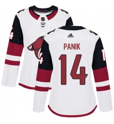 Women's Adidas Arizona Coyotes #14 Richard Panik Authentic White Away NHL Jersey