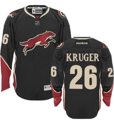 Men's Reebok Arizona Coyotes #26 Marcus Kruger Authentic Black Third NHL Jersey
