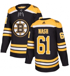 Men's Adidas Boston Bruins #61 Rick Nash Authentic Black Home NHL Jersey