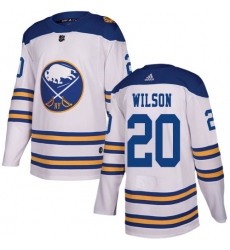 Men's Adidas Buffalo Sabres #20 Scott Wilson Authentic White 2018 Winter Classic NHL Jersey