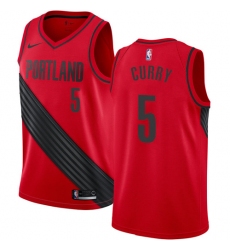 Women's Nike Portland Trail Blazers #5 Seth Curry Swingman Red NBA Jersey Statement Edition