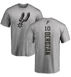 NBA Nike San Antonio Spurs #10 DeMar DeRozan Ash Backer T-Shirt