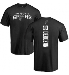NBA Nike San Antonio Spurs #10 DeMar DeRozan Black Backer T-Shirt
