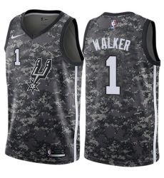 Youth Nike San Antonio Spurs #1 Lonnie Walker Swingman Camo NBA Jersey - City Edition