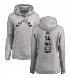NBA Women's Nike Toronto Raptors #14 Danny Green Ash Backer Pullover Hoodie