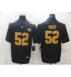 Men's Chicago Bears #52 Khalil Mack Black Nike Leopard Print Limited Jersey