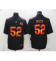 Men's Chicago Bears #52 Khalil Mack Black colorful Nike Limited Jersey