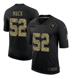 Men's Chicago Bears #52 Khalil Mack Camo 2020 Salute To Service Limited Jersey