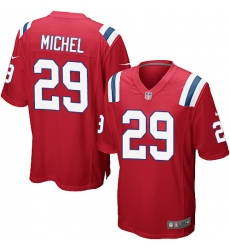 Men's Nike New England Patriots #29 Sony Michel Navy Blue Team Color Vapor Untouchable Limited Player NFL Jersey