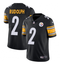 Men's Nike Pittsburgh Steelers #2 Mason Rudolph Black Team Color Vapor Untouchable Limited Player NFL Jersey