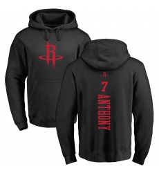 NBA Nike Houston Rockets #7 Carmelo Anthony Black One Color Backer Pullover Hoodie