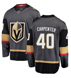 Youth Vegas Golden Knights #40 Ryan Carpenter Authentic Black Home Fanatics Branded Breakaway NHL Jersey