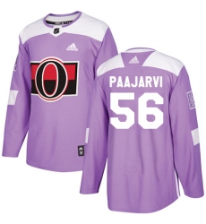 Youth Adidas Ottawa Senators #56 Magnus Paajarvi Authentic Purple Fights Cancer Practice NHL Jersey