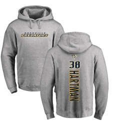 NHL Adidas Nashville Predators #38 Ryan Hartman Ash Backer Pullover Hoodie