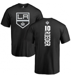 NHL Adidas Los Angeles Kings #10 Tobias Rieder Black Backer T-Shirt