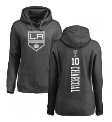 NHL Women's Adidas Los Angeles Kings #10 Tobias Rieder Charcoal One Color Backer Pullover Hoodie