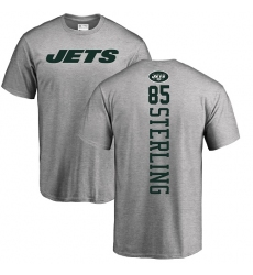 NFL Nike New York Jets #85 Neal Sterling Ash Backer T-Shirt
