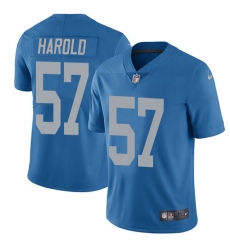 Men's Nike Detroit Lions #57 Eli Harold Blue Alternate Vapor Untouchable Limited Player NFL Jersey