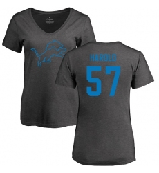 NFL Women's Nike Detroit Lions #57 Eli Harold Ash One Color T-Shirt