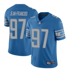 Youth Nike Detroit Lions #97 Ricky Jean Francois Blue Team Color Vapor Untouchable Limited Player NFL Jersey