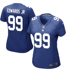 Women's Nike New York Giants #99 Mario Edwards Jr Game Royal Blue Team Color NFL Jersey