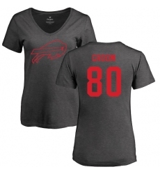 NFL Women's Nike Buffalo Bills #80 Jason Croom Ash One Color T-Shirt