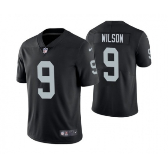 Men's Las Vegas Raiders #9 Tyree Wilson Black 2023 Draft Vapor Limited Stitched Football Jersey