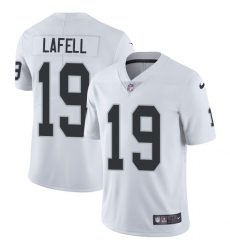 Men's Nike Oakland Raiders #19 Brandon LaFell White Vapor Untouchable Limited Player NFL Jersey