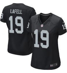 Women's Nike Oakland Raiders #19 Brandon LaFell Game Black Team Color NFL Jersey