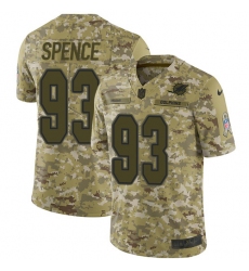 Men's Nike Miami Dolphins #93 Akeem Spence Limited Camo 2018 Salute to Service NFL Jersey