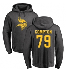 NFL Nike Minnesota Vikings #79 Tom Compton Ash One Color Pullover Hoodie