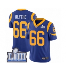 Youth Nike Los Angeles Rams #66 Austin Blythe Royal Blue Alternate Vapor Untouchable Limited Player Super Bowl LIII Bound NFL Jersey