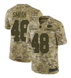 Youth Nike Kansas City Chiefs #48 Terrance Smith Limited Camo 2018 Salute to Service NFL Jersey