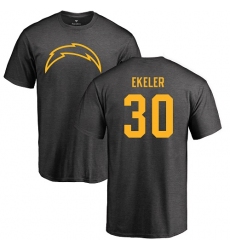 NFL Nike Los Angeles Chargers #30 Austin Ekeler Ash One Color T-Shirt