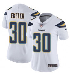 Women's Nike Los Angeles Chargers #30 Austin Ekeler White Vapor Untouchable Limited Player NFL Jersey