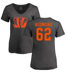 NFL Women's Nike Cincinnati Bengals #62 Alex Redmond Ash One Color T-Shirt
